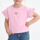 thumbnail image 2 of Camisetas de Manga Corta de Verano de las Mujeres de Punto de Costillas con Corte de Espalda de Arco Slim Fit Top de Manga Corta Casual, 2 of 9
