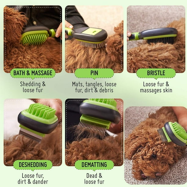 Cepillo Para Perros Pequeños En Forma De Nube - Suave, Desenredante, Ideal Para Maltés, Shih Tzu, Yorkie Y Razas De Pelo Largo