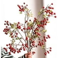 thumbnail image 5 of Hot Selling Items!Mohdy 3 Artificial Berry Branches,Artificial Berry Stems 3Pack 27.5Inches Red Berry Stems Berry Spray Picks Handmade Berry Picks for Table Home Wedding Christmas Holiday Decor, 5 of 6