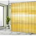 thumbnail image 4 of Ambesonne Palette Shower Curtain, Vortex Swirls Pattern Art, 69"Wx75"L, Mustard White, 4 of 4