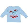 thumbnail image 3 of Inktastic Born to Run Wild Galloping Horse Boys or Girls Long Sleeve Toddler T-Shirt, 3 of 5