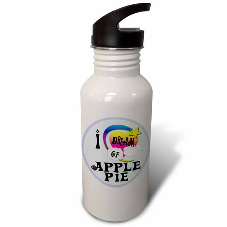 

Cute Girly Heart Star Clouds I Dream Of Apple Pie 21 oz Sports Water Bottle wb-165928-1