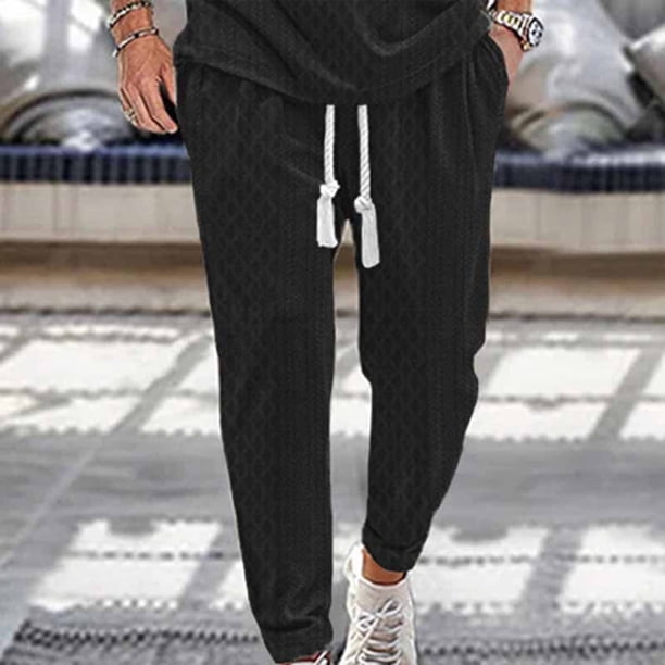 Pantalones largos para hombre, leggings deportivos holgados, pantalones casuales con cordón de gran tamaño, pantalones largos para hombre, pantalones para hombre