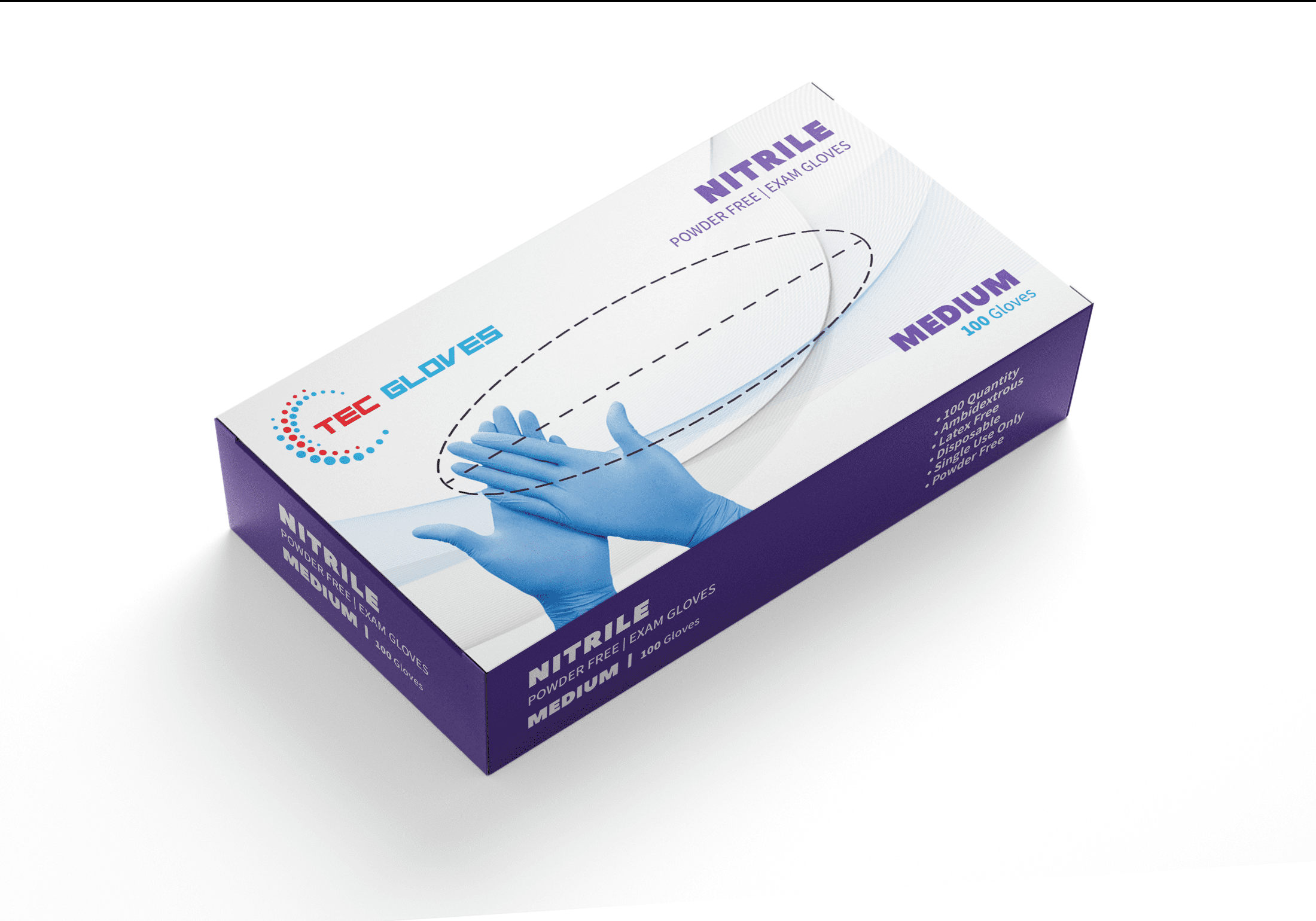 Nitrile Disposable Medical Exam Gloves X-Large - 1000Ct