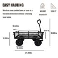 thumbnail image 3 of CoolDolly 300 lb Capacity Foldable Metal Steel Mesh Utility Wagon, 3 of 10