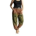 thumbnail image 2 of CosplaySpa Women's Harem Boho Palazzo Pants, Elastic, Drawstring, Plus Size, 2 of 8