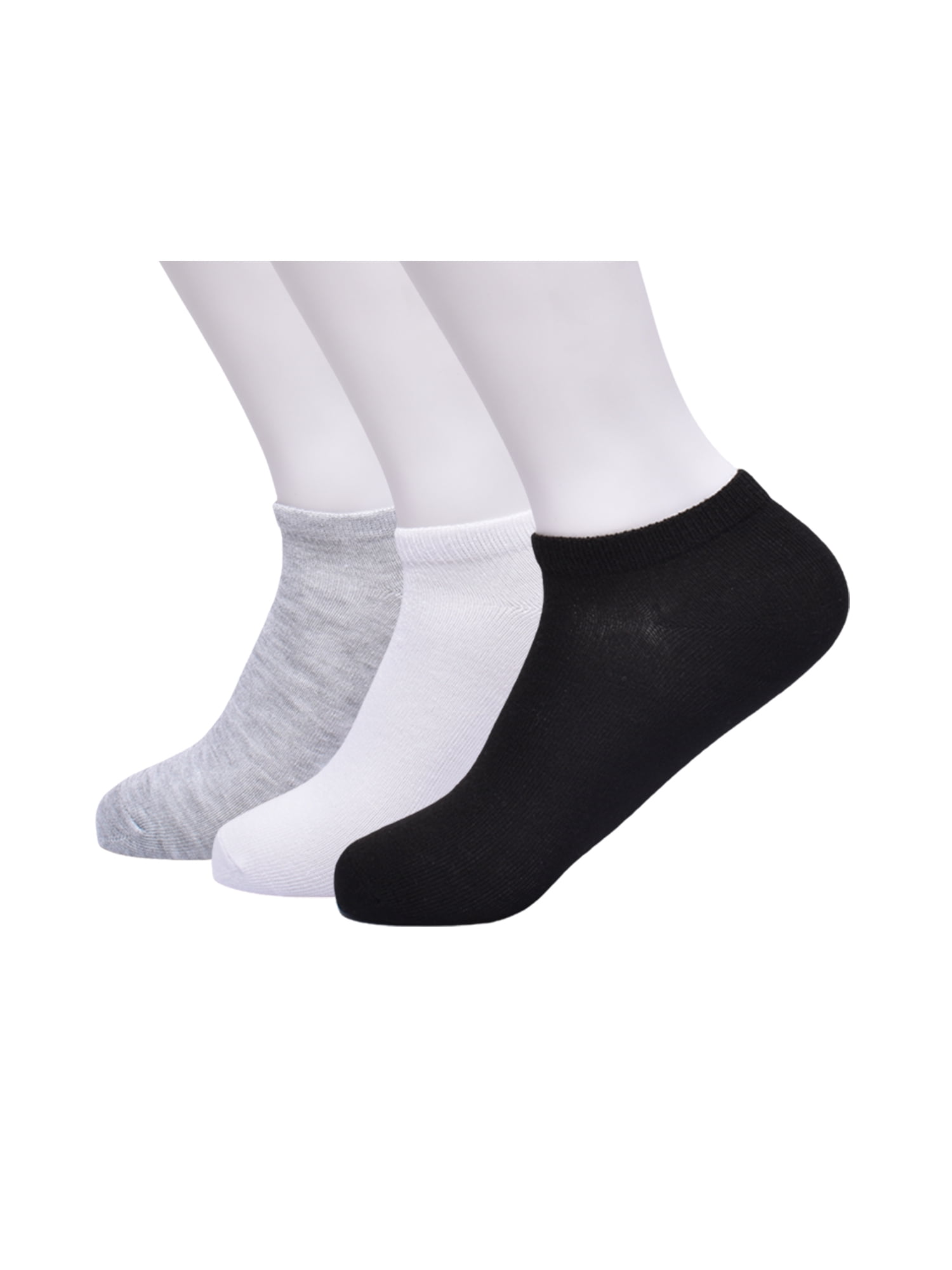 Wonder Nation Boys 3-Pack No Show Socks, Shoe Sizes S (4.5-8.5) - L (3-9)
