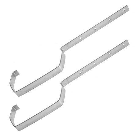 SEWCHICS Gutter Support Bracket Metal 2Pcs 16.9X3.5X0.9In For Roof Gutter Accessories