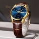 thumbnail image 5 of Reloj De Cuarzo Con Calendario Luminoso De Piel Olevs 6898 Fondo Oro/azul, 5 of 8