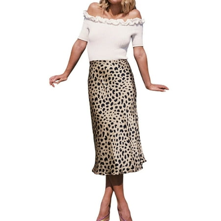 

Wrap Midi Skirt Women s Satin High Waist Hidden Elasticized Waistband Flared Casual A Line Midi Skirt Lingerie Skirt Set for Women