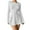 Blanc, variante sur Robe Chandail Femme Automne Hiver Aguichant Dos Nu Ligne U Ajustée Tricot Manches Longues Bootcut Couleur Unie Élégante Décontractée Tenue de Soirée