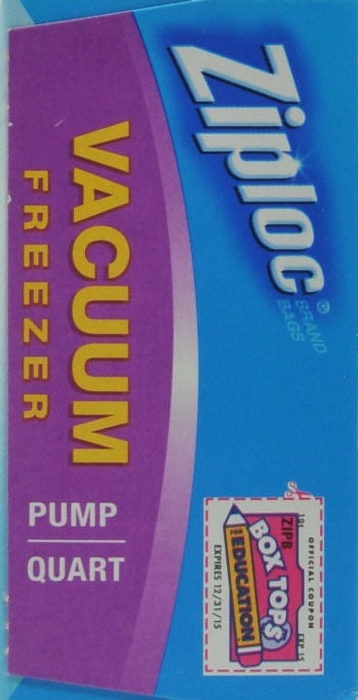 Ziploc Vacuum Starter Kit, 3-Quart Bags, 1-Pump