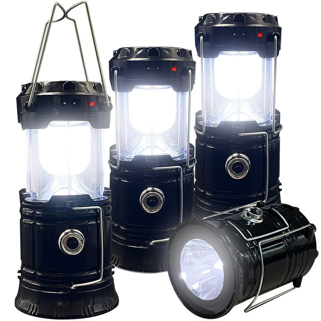 Linterna LED portátil plegable para camping XTAUTO, ligera, resistente al agua, solar, recargable por USB, kits de supervivencia para interior y exterior, luz de emergencia para el hogar, cortes de en
