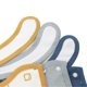 thumbnail image 2 of 3pcs Baby Drooler Bibs Cotton Absorbent Bibs Cute Cartoon Animal Bibs with Snap Closure Type A, 2 of 4