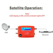 Arealer 2 in 1 Satellite and TV Signal Finder LCD Digital Satellite Finder Portable TV Signal Strength Meter Signal Finding Meter with Compass Buzzer