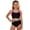 bc1-Hot Pink2, variant on Girl's Swimsuits Spaghetti Strap Ribbed Bikini Set Girls Swimsuits 10-12 Adjustable Two Piece Bathing Suits Girl Swimwear, Size 10-12 Years, Black