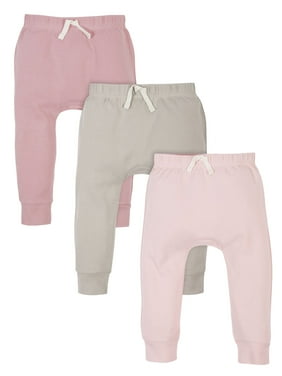 Modern Moments by Gerber Baby Girl Pants, 3-Pack