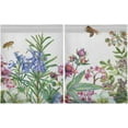 thumbnail image 2 of Coolnut Wildflowers Kitchen Curtains 2 Panels, UV Protected Tier Curtains Half Window Curtains Kitchen Tiers for Guest Room Bathroom Sink Laundry Room Basement,24 x 27 Inch, 2 of 6