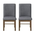 thumbnail image 6 of Better Homes & Gardens Reading Tall Dining Chair 2 Pack, Walnut and Gray, 6 of 16