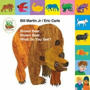 BILL MARTIN Lift-The-Tab: Brown Bear, Brown Bear, What Do You See? 50th Anniversary Edition (Board Book)