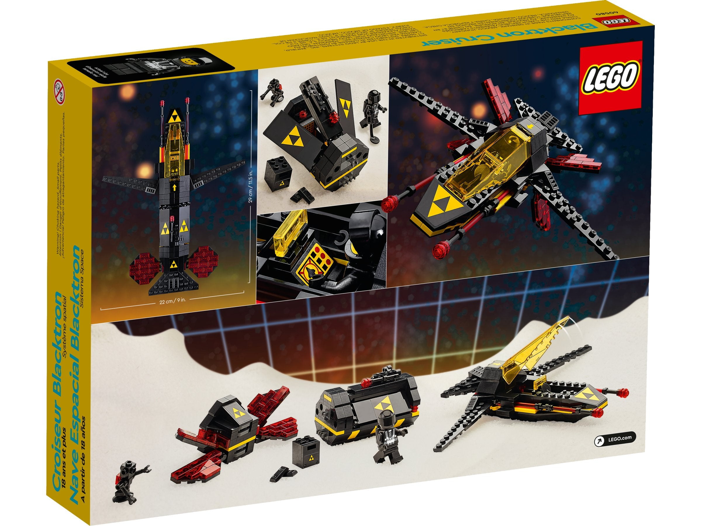 LEGO 40580 Blacktron Cruiser Space System 356 Piece Building Set
