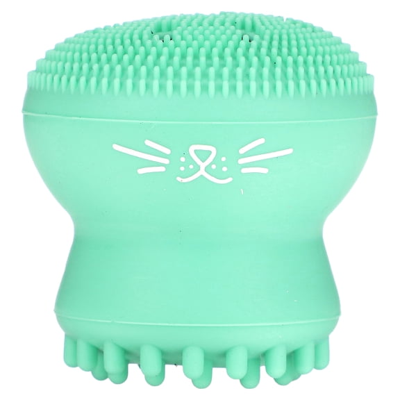 I Dew Care Cleansing Tool - Pawfect Face Scrubber , 3-in-1 Cute Silicone Pore Cleanser, Exfoliator, and Massager with Sponge