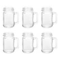 thumbnail image 1 of Unique Bargains Verres à Shooter Mason avec Poignées, Lot de 6 45 Ml/1,6 OZ Mini Verres à Shooter Mason Réutilisables, 1 of 6