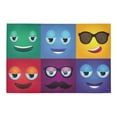 thumbnail image 2 of MKHERT Square Faces In Bright Colors Doormat Rug Home Decor Floor Mat Bath Mat 23.6x15.7 inch, 2 of 3