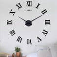 thumbnail image 3 of Wall Clocks DIY Classic Roman Numerals Wall Clock Modern Clock Watch 3D Acrylic Mirror Surface Kit, 3 of 4