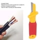 thumbnail image 3 of Cuchillo De Desmontaje, Cuchillo Pelador De Funda De Cable De Resistencia De Alto Voltaje De 1000 V Plástico Aislado Para Reparación De Cables, 3 of 7