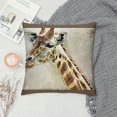 thumbnail image 4 of Aeiniweraabbcc SPPRANDOM Lumbar Throw Pillow Coverinches Festival Gifts Retro Lovely Wild Animals Giraffe Decorative Home Sofa Chair Car Throw Pillow Case Cushion Cover, 4 of 5