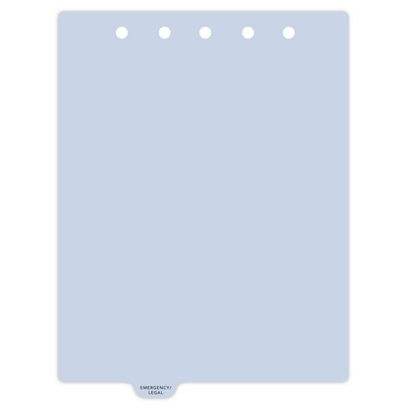 Carstens - Heavy Duty Emergency/Legal Plastic Ring Binder Dividers, Bottom Tab, 1/9 Cut, Tab 3 Position, US Letter, Pack of 10, (2623-46) - Ideal Medical Chart Dividers for 3 Ring Binders
