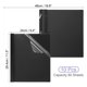 thumbnail image 2 of Uxcell 80 Capacidad de Hojas Carpeta de Presentación Transparente con 3 Sujetadores de Metal, Negro 10Pcs, 2 of 5