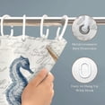 thumbnail image 6 of Starfish Beach Theme Shower Curtain Fabric Tropical Sea Waves Seashell Conch Hawaiian Seaside Scene, Ocean View Cloth Shower Curtains with Hooks for Home Hotel Decor, 6 of 6