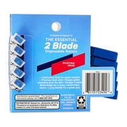 Equate 2-Blade Disposable Razors, Blue, 5 Count