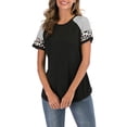 thumbnail image 5 of FUTATA Womens Short Sleeve T Shirts Crewneck Summer Casual Tops Tunics Basic Tee Fashion Raglan Blouses Baseball T Shirts,M-3XL, 5 of 7