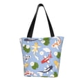 thumbnail image 1 of Balery Colorful Koi Fish Bolsa de Hombro con Diseño, Bolsa Grande y Duradera, Bolsa Versátil para Compras, 1 of 6