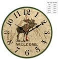 Moose Lodge Wall Clock Battery Operated Quartz Quiet School