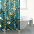 thumbnail image 4 of Waterproof Beautiful Colorful Floral Shower Curtain 72x72 Inch Boho Style Polyester Unique Shower Curtain for Bathroom Hotel Home Decor with 12 Plastic Hooks, 4 of 5