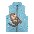 thumbnail image 4 of Pzuqiu Otter Sleeveless Vests Casual Clothes for Boys 3T Practical Stretchy Winter Lightweight Sleeveless Fleece Jacket with Pocket Wind Proof Fall Outfits Fashion Clothing, 4 of 7