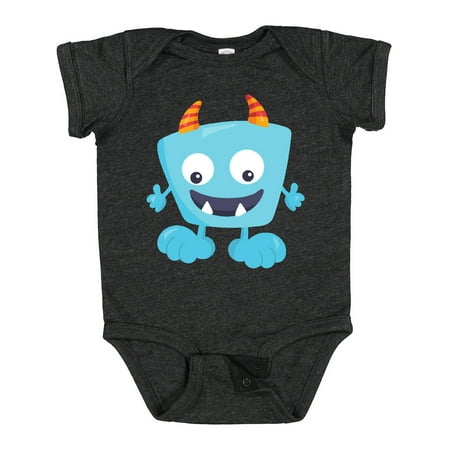 

Inktastic Cute Monster Blue Monster Funny Monster Horns Gift Baby Boy or Baby Girl Bodysuit