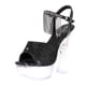 thumbnail image 1 of Bmisegm Lighted Sandals 15Cm/5.9In Women's Heel Sandals High Heel Men Platform Party High Heels Plus Size Unisex Womens Sandals Summer Black 8, 1 of 8