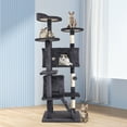 thumbnail image 6 of 54 inch Cat Trees and Towers for Indoor Cats, Cat Condo Scratching Post for Adult Cats, Multi-Level Cat Towers for Small Cats, Ashy, 6 of 7