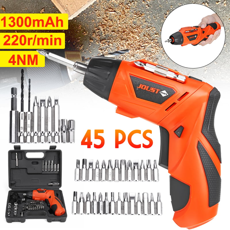 45pcs 4.2V Rechargeable Wireless Cordless Electric Screwdriver Drill Power Tool