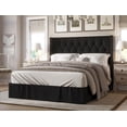 thumbnail image 3 of HMD Billy Twin Tufted Upholstered Panel Bed, Black, 3 of 3