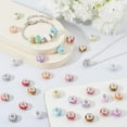 thumbnail image 4 of 1 Box 120pcs Resin European Beads Bulk 14mm Large Hole Beads Assorted Big Resin Brass Core Rondelle Colorful Spacer Bead for Jewelry Making Beadable Pen Key DIY, 4 of 6