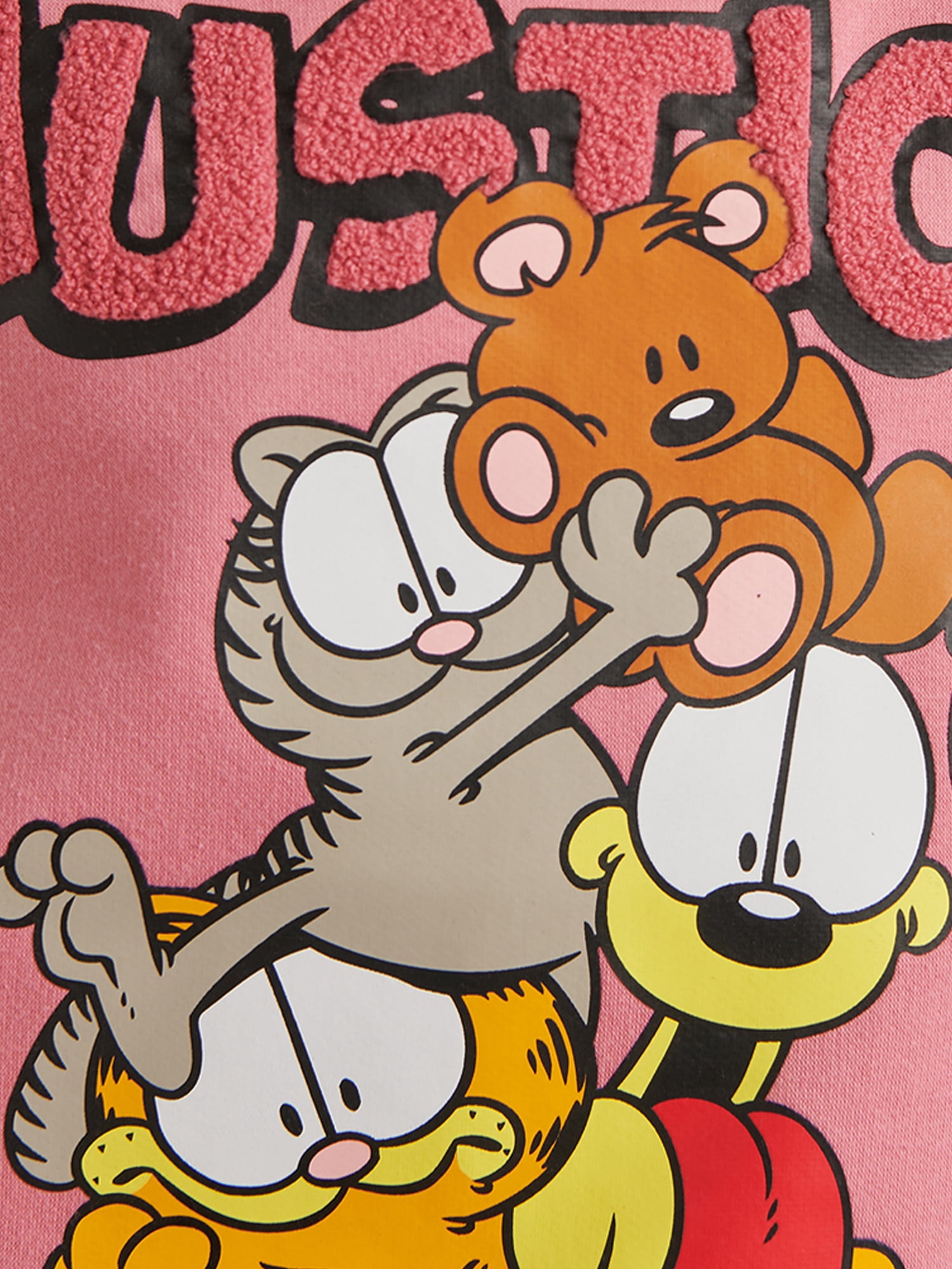 Justice x Garfield Girls Fleece Crewneck, Sizes XS - XLP