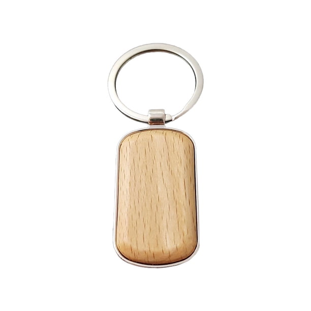 Guardurnaity LLavero de anillo de madera en blanco para el hogar, llavero de coche, mochila portátil, bolso, monedero, llaveros, colgante artesanal Ropa, zapatos y accesorios Miscelánea Tipo 3