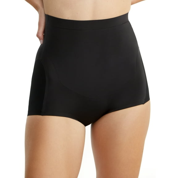 Women's Bali DFS062 EasyLite High Waist Brief Panty (Black S)