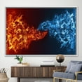 thumbnail image 6 of Element War Canvas Art, Red Vs Blue Wall Decor, Ice Heat Art, Abstract Wall Decor, Fire Vs Water War Wall Decor, Modern Poster, Canvas Wall Decor - Rolled Canvas, 6 of 6